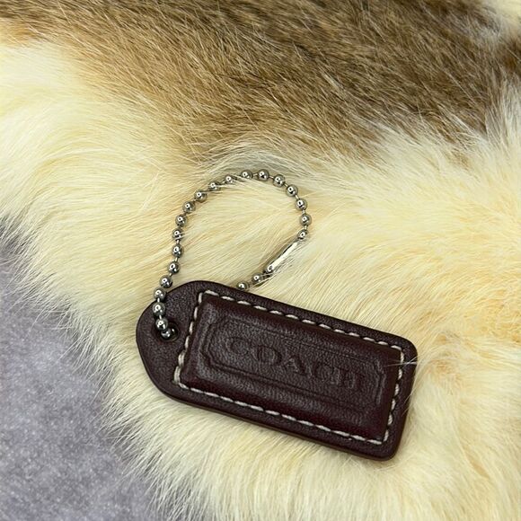 Coach Brown Leather Hang Tag Replacement - Picture 1 of 4